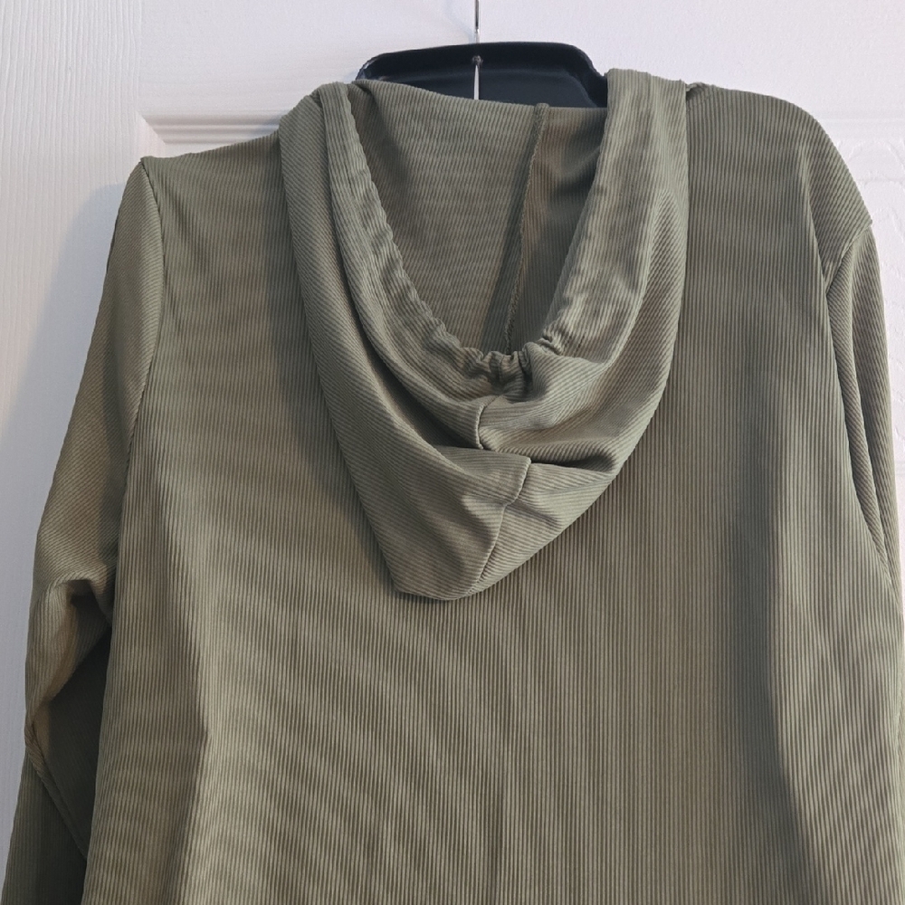 SHEIN Curve Olive Hooded Maxi Dress - Picture 8 of 12